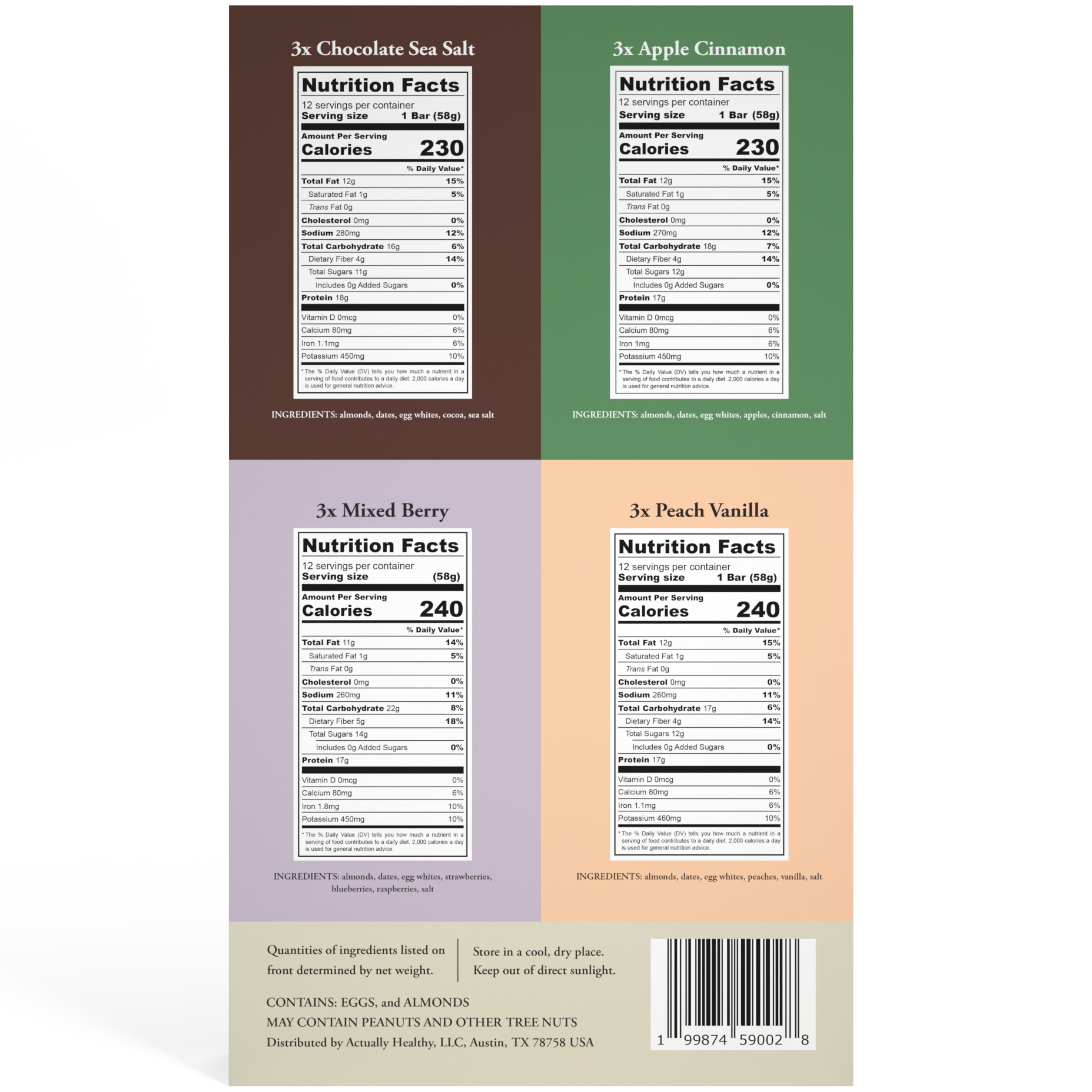 Variety Pack (12 Bars, 3 of each)