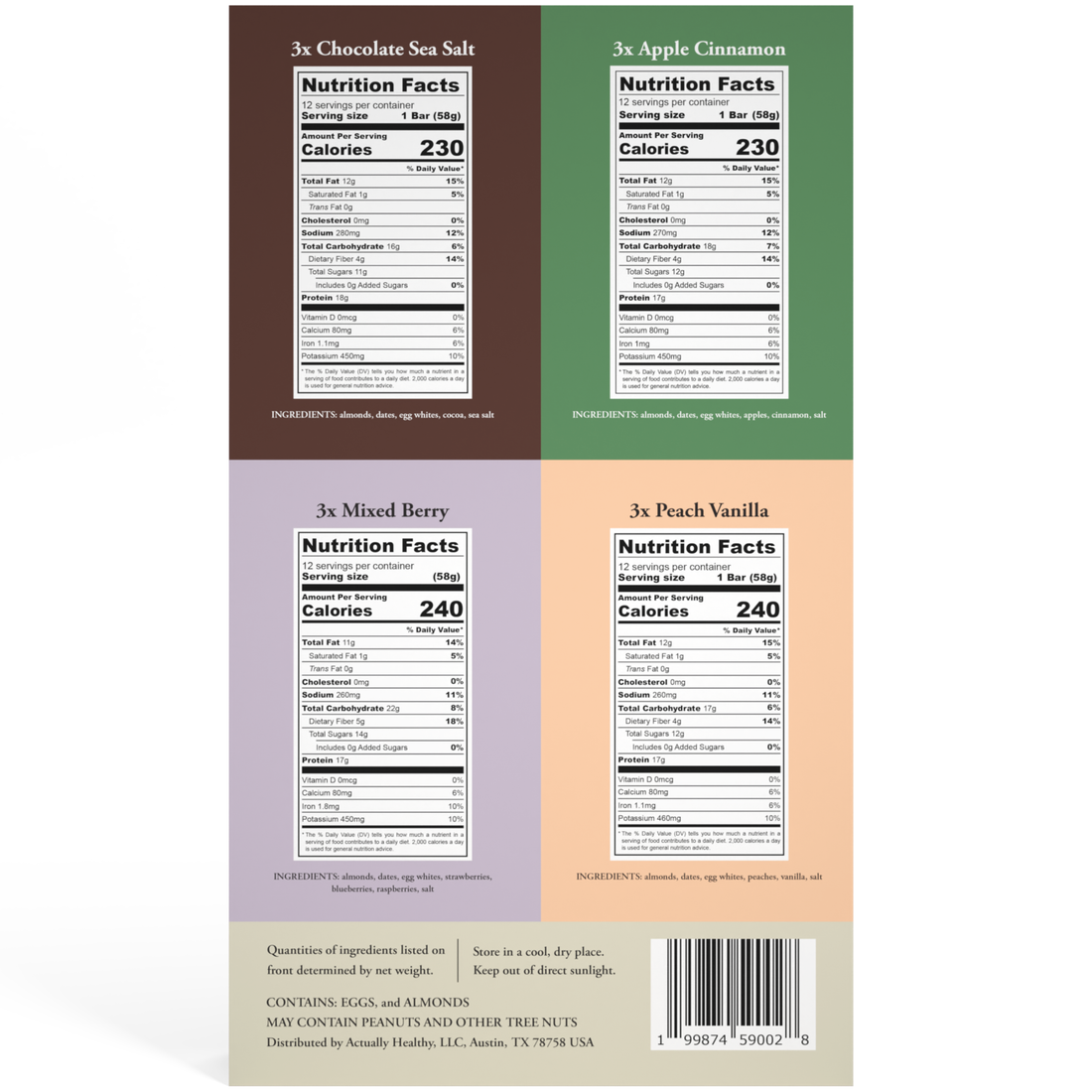 Variety Pack (12 Bars, 3 of each)